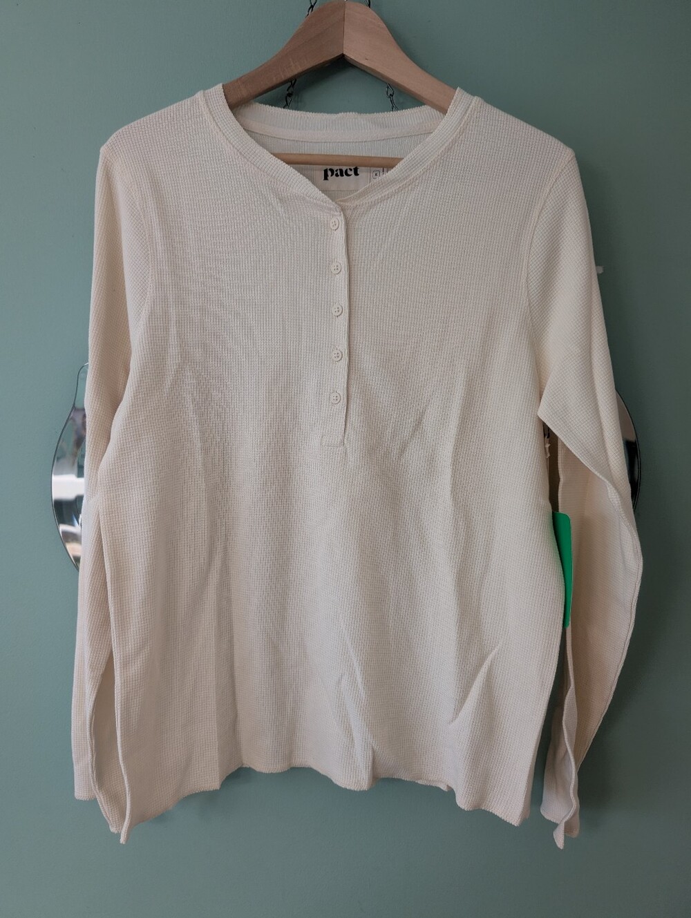 NWT Pact Apparel Henley Top